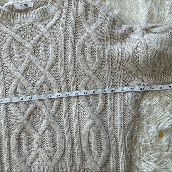 NWOT BB Dakota x Steve Madden Wool Blend Crewneck Oversized Metallic Sweater XS - Picture 9 of 9